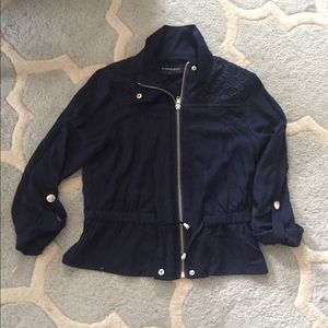 My Michelle Girls Navy Zipper Jacket